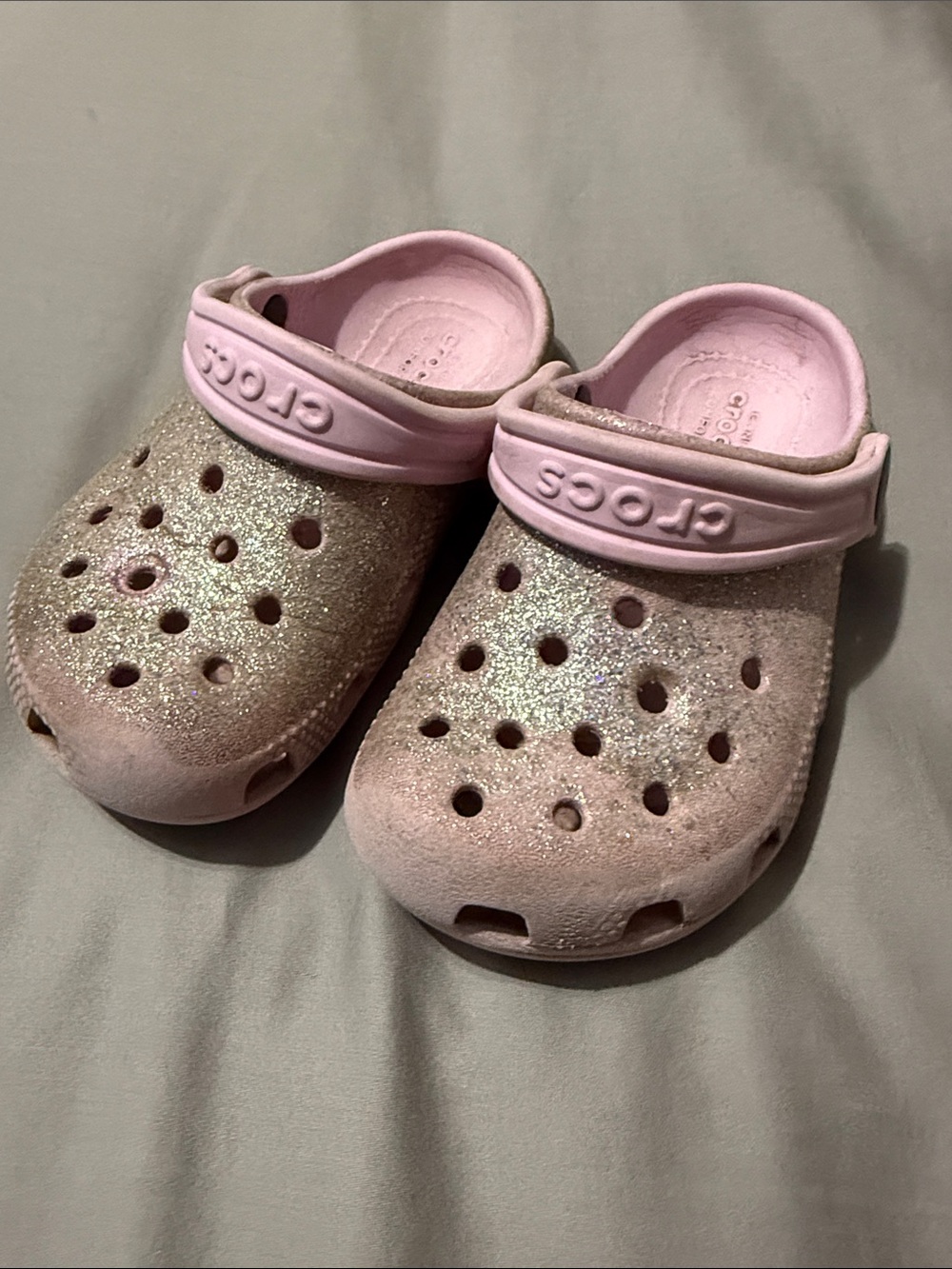 Toddler Glitter CROCS Size 9